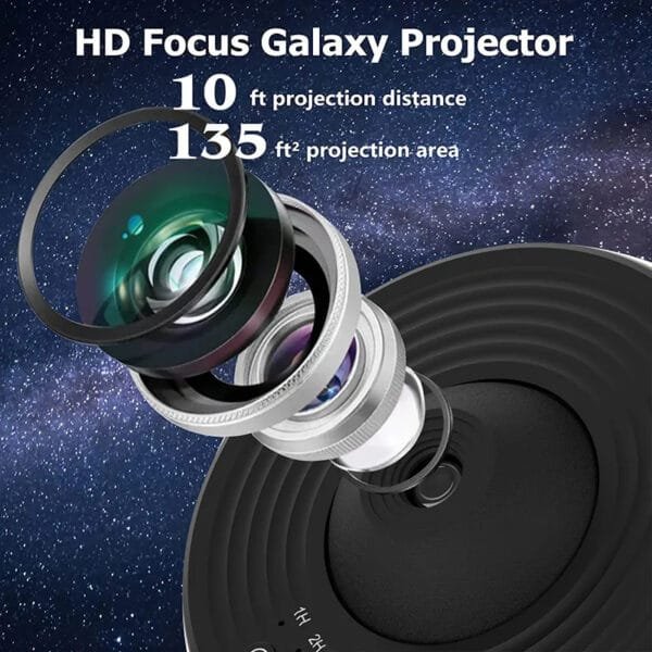 Night Light Galaxy Projector Starry Sky Projector 360 Rotate Planetarium Lamp For Kids Bedroom Valentines Day Gift Wedding Deco - Image 3