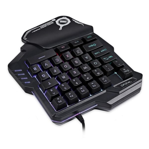 One-Handed Mechanical Gaming Keyboard RGB Backlit Portable Mini Gaming Keypad Game Controller - Image 8