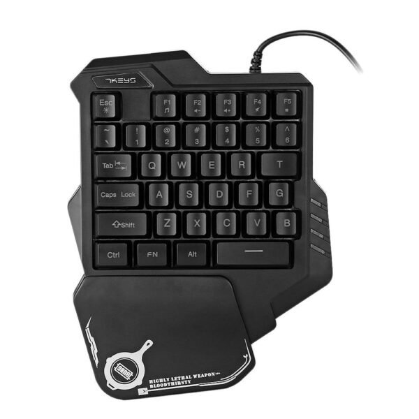 One-Handed Mechanical Gaming Keyboard RGB Backlit Portable Mini Gaming Keypad Game Controller - Image 6