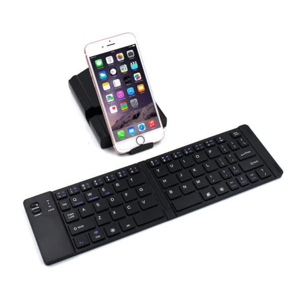 Folding Metal Bluetooth Foldable Keyboard Mini Bluetooth Wireless - Image 3