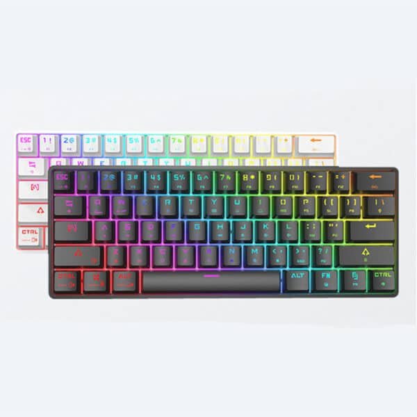 Wireless Bluetooth Keyboard Colorful PBT Keycaps Mechanical Keyboard - Image 6