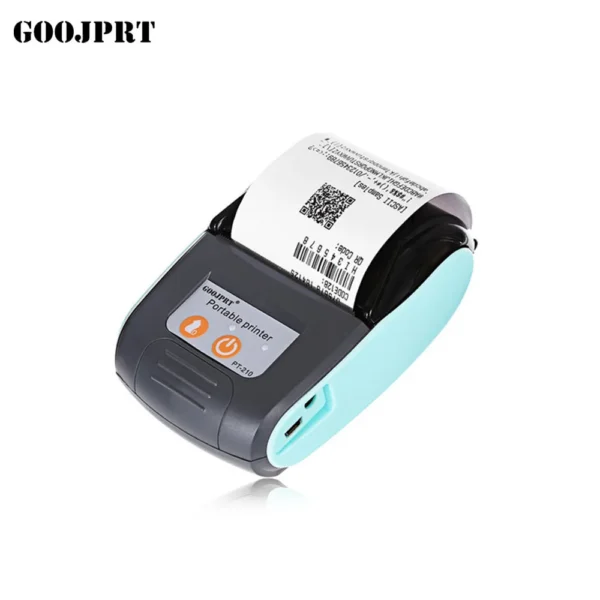 58mm Mini Portable Thermal Printer with Battery Goojprt Pt-210 Barcode Printers - Image 3