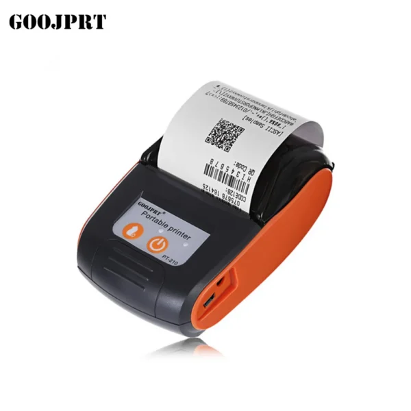 58mm Mini Portable Thermal Printer with Battery Goojprt Pt-210 Barcode Printers - Image 6