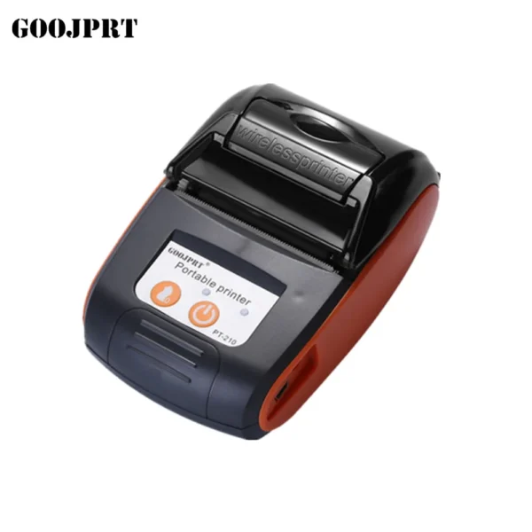 58mm Mini Portable Thermal Printer with Battery Goojprt Pt-210 Barcode Printers - Image 2